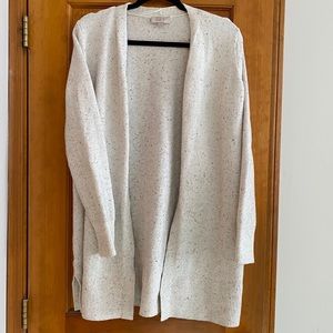 Loft outlet cream long cardigan